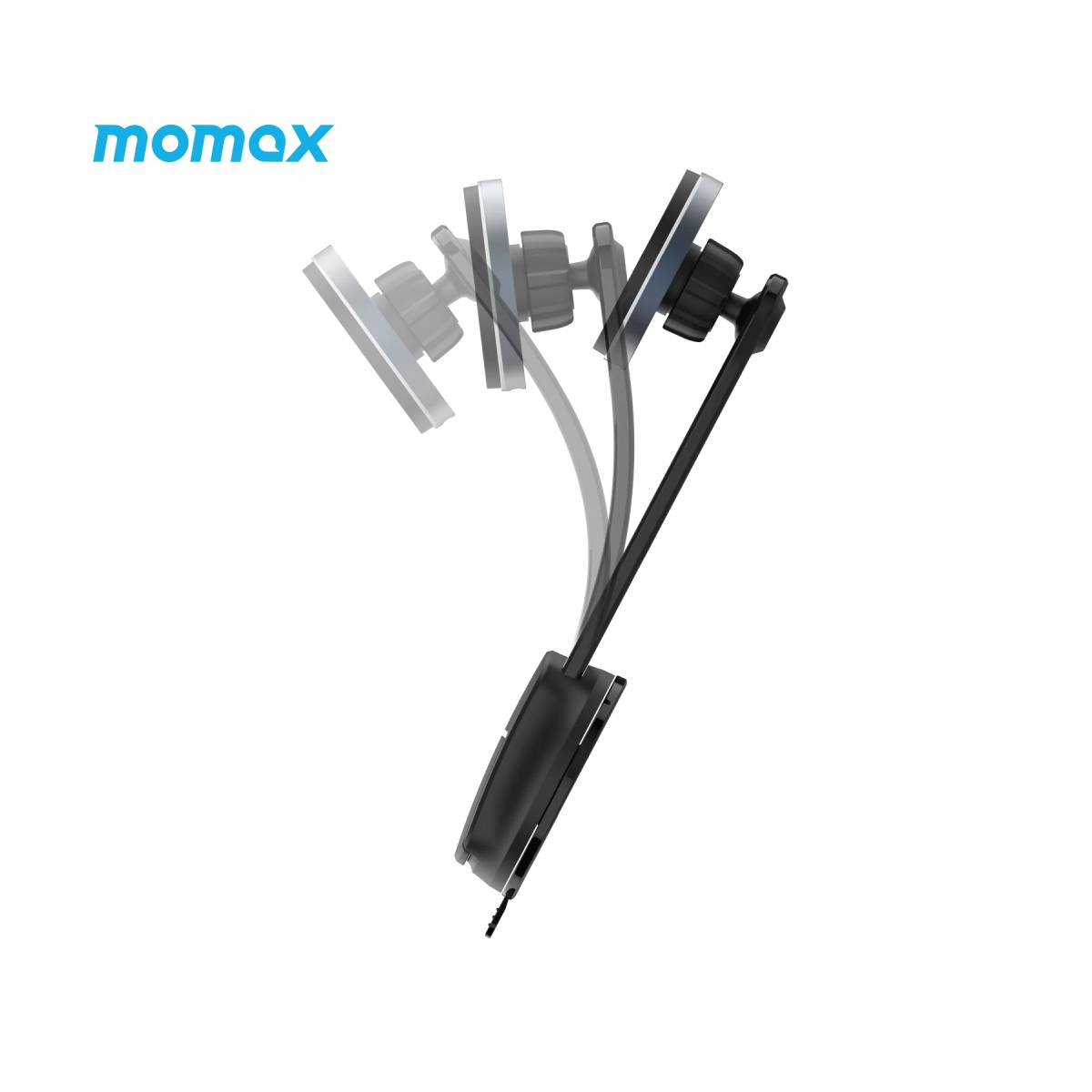 Momax Q.Mag Mount5 15W Magnetic Wireless Charging Car Mount (CM25B) - XtraSure | Apple Authorized Reseller in Myanmar