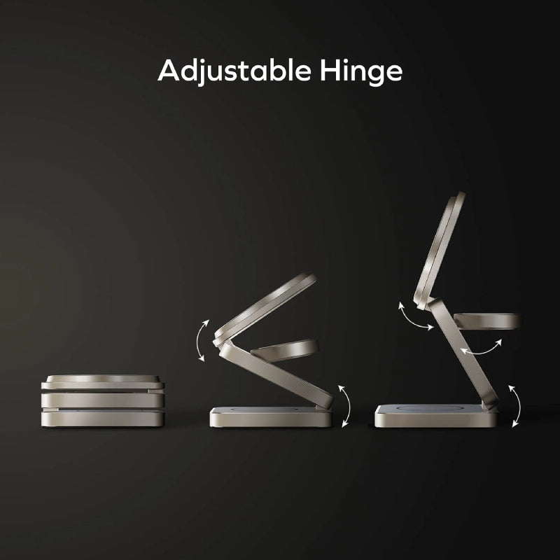 Momax Q2.Mag Go Qi2 3-in-1 Magnetic Wireless Charging Stand - XtraSure | Apple Authorized Reseller in Myanmar