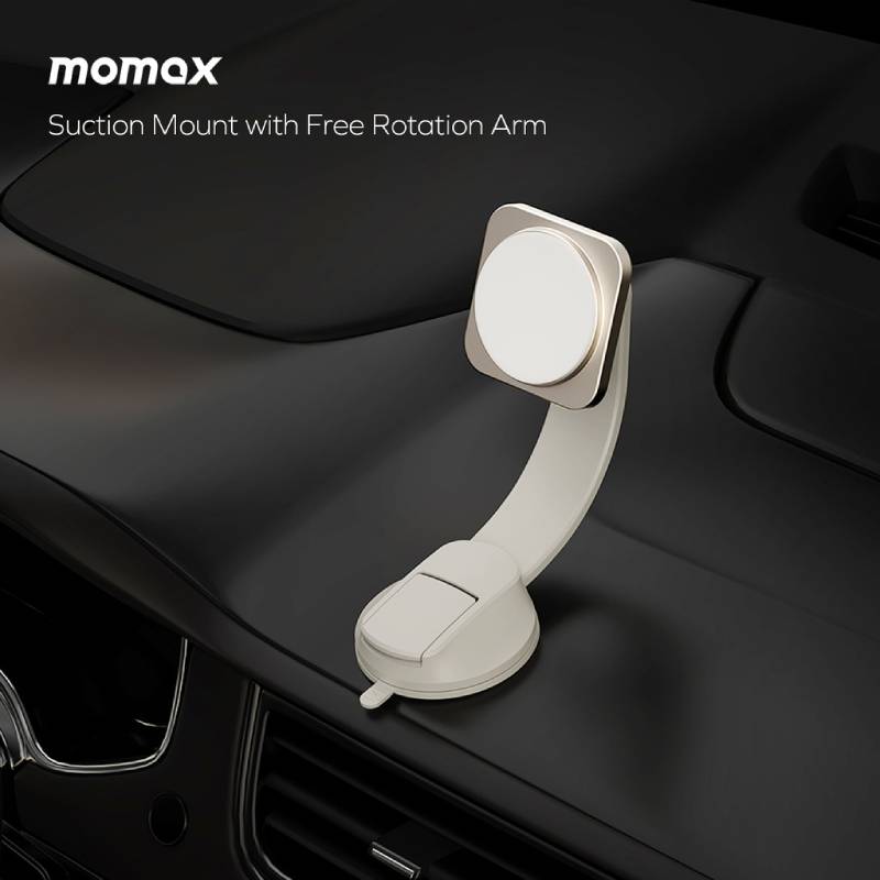 Momax Q2.Mag Magnetic Wireless Charging Car Mount 15W (CM32) - XtraSure | Apple Authorized Reseller in Myanmar