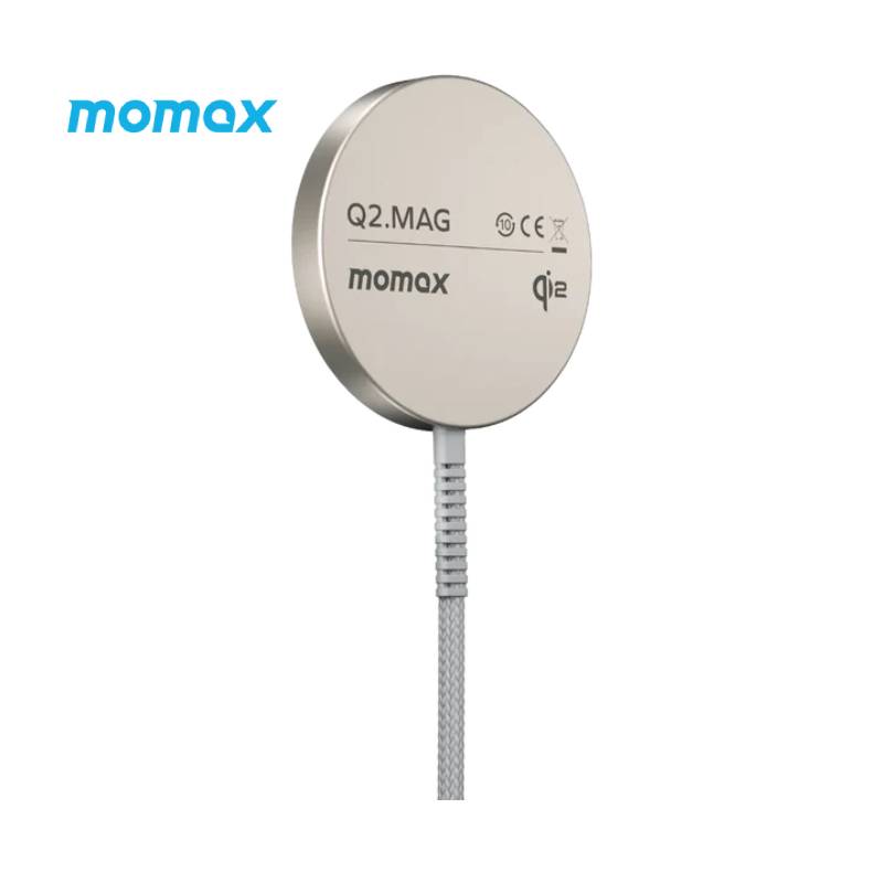 Momax Q2.Mag Portable 15W Qi2 Wireless Magnetic Charger (UD32L) - XtraSure | Apple Authorized Reseller in Myanmar