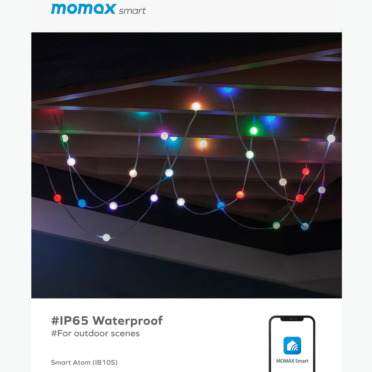 Momax Smart Atom IoT Smart Symphony Ball Light String (IB10SW) - XtraSure | Apple Authorized Reseller in Myanmar