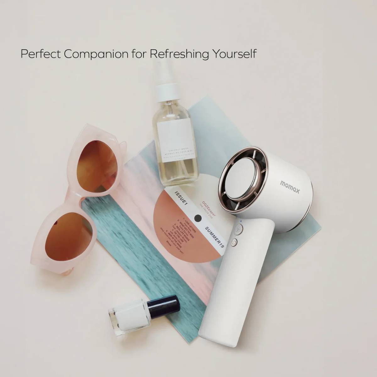 Momax Ultra Freeze Portable Icy Cooling Fan - XtraSure | Apple Authorized Reseller in Myanmar