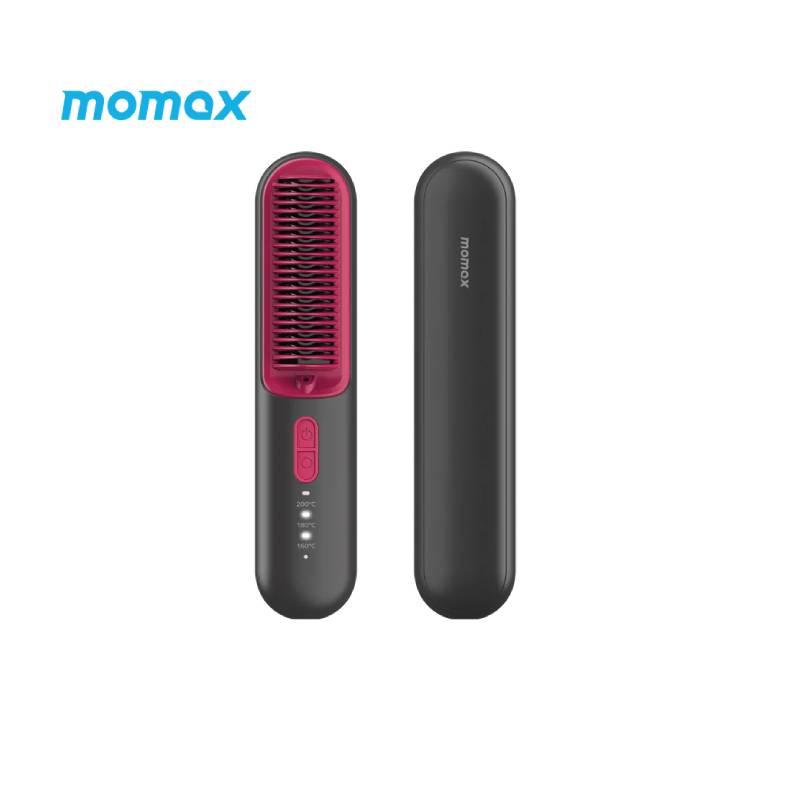 Momax Ultra Sleek Cordless Hair Straightener Brush (HL12E) - XtraSure | Apple Authorized Reseller in Myanmar