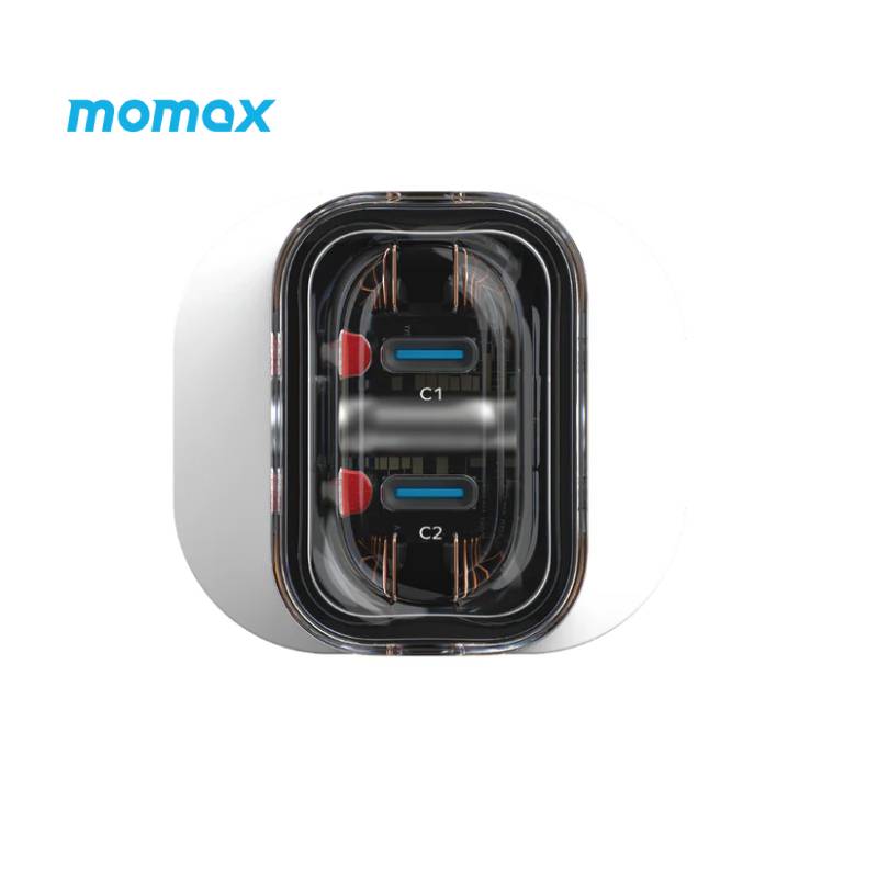 Momax 2 Port Gan Charger 35W (UM51UKW) - XtraSure | Apple Authorized Reseller in Myanmar
