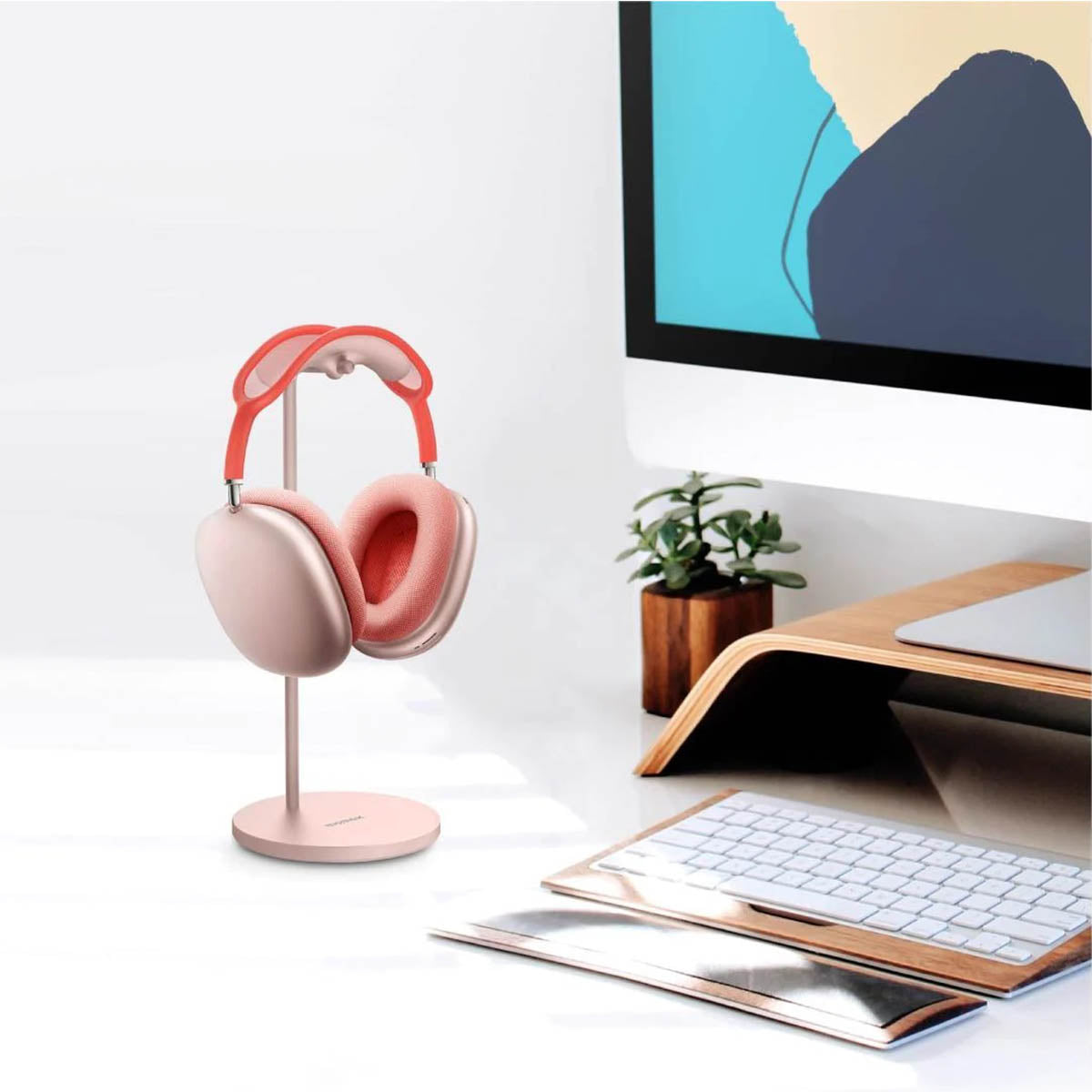 Momax ARCH Headphone Stand HS1 (Rose Gold)