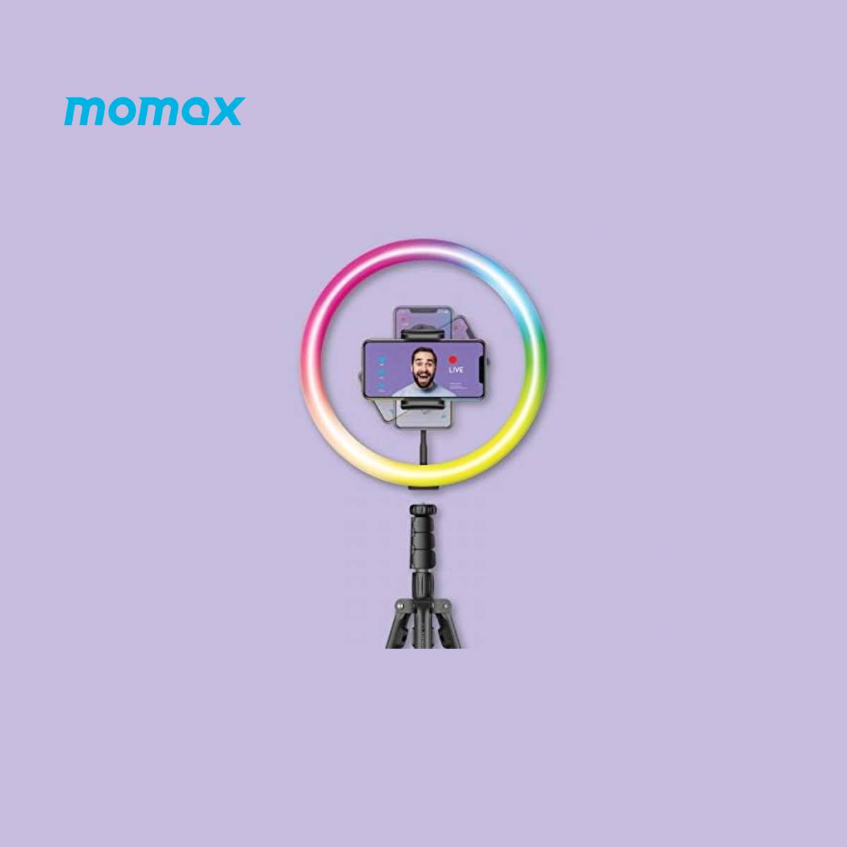 Momax V.LOG Symphony live fill light 12-inches (FL3AD)