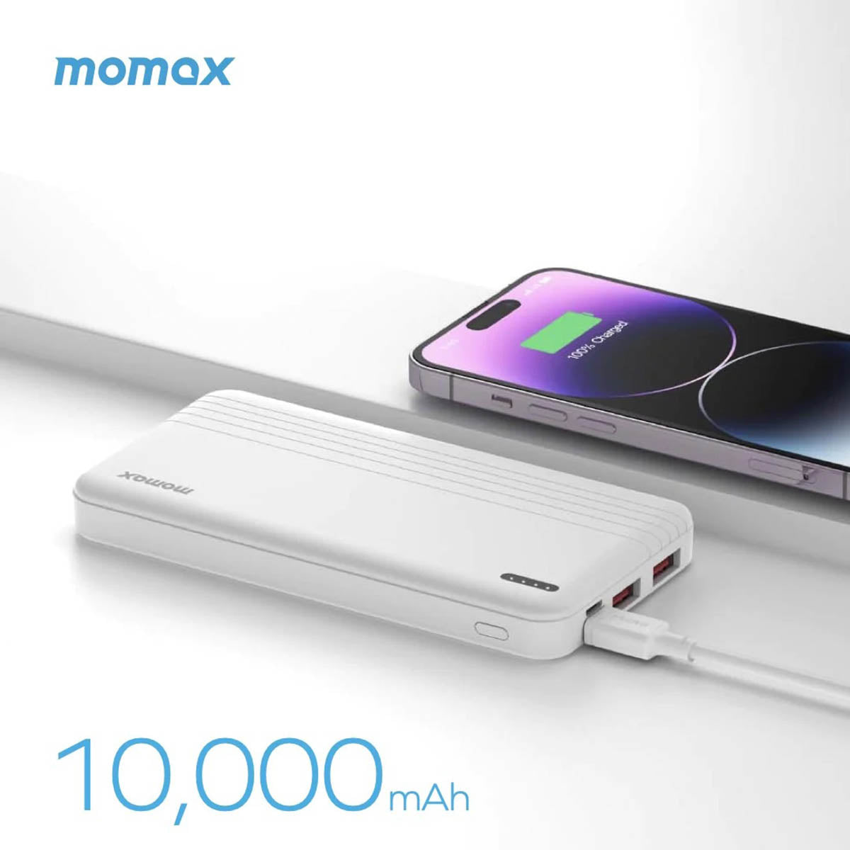 Momax iPower PD Fast Charge Power Bank (10000 mAh) - XtraSure | Apple Authorized Reseller in Myanmar