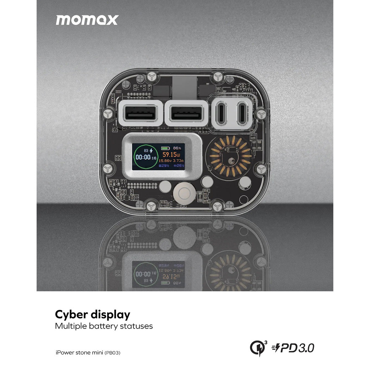 Momax iPowerstone Mini Portable Energy Storage Power Supply - XtraSure | Apple Authorized Reseller in Myanmar