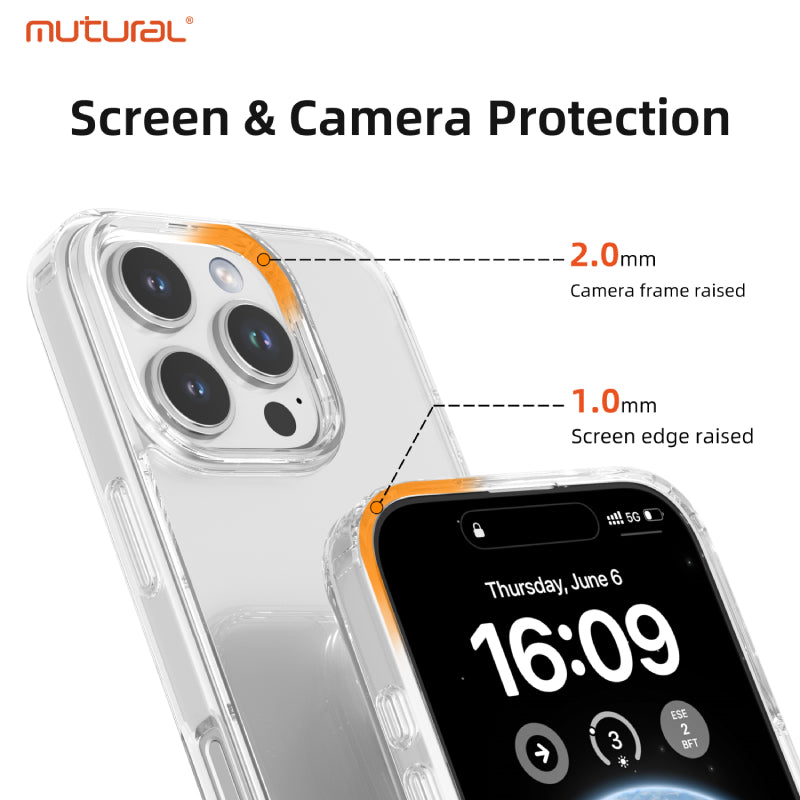 Mutural Clear Case for iPhone 15