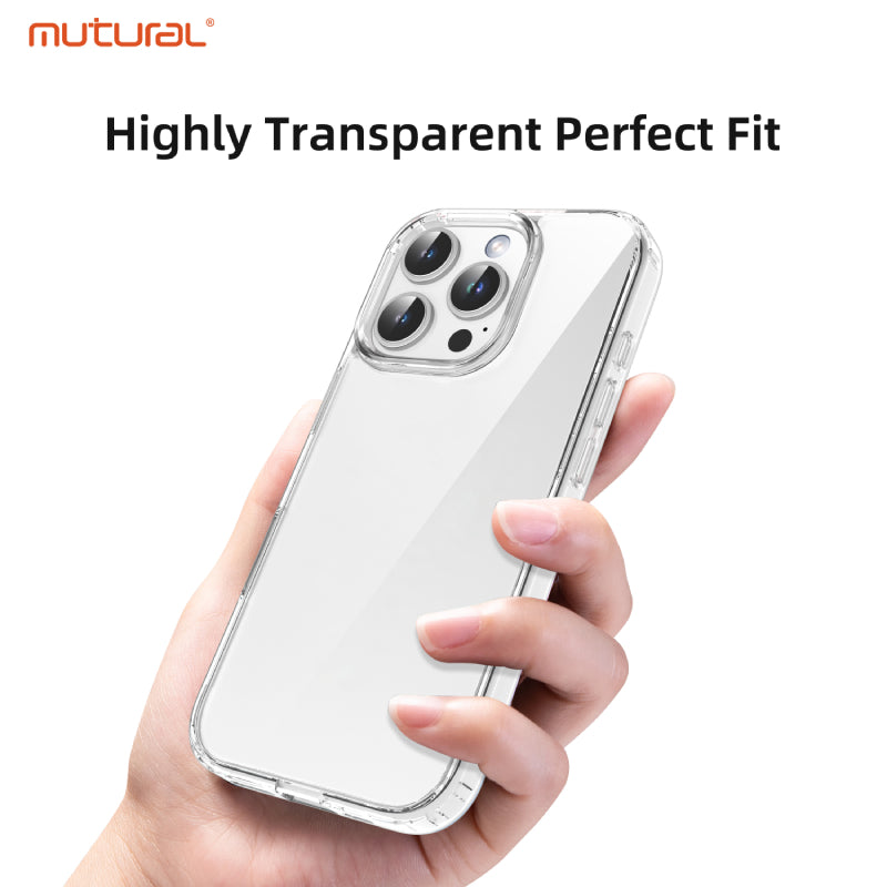 Mutural Clear Case for iPhone 15