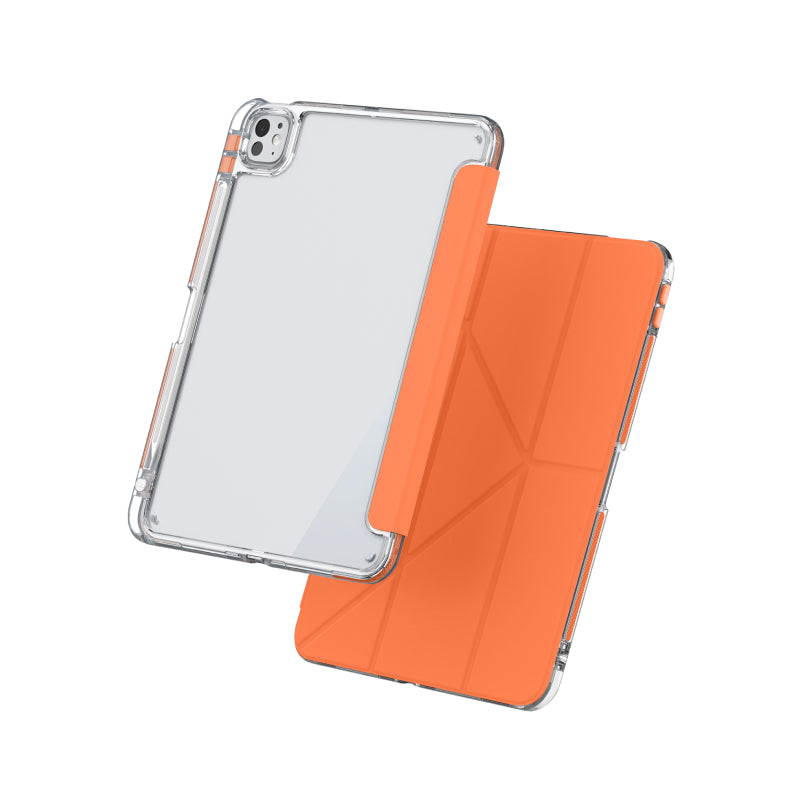 Mutural Clear Pro Folio Case for iPad M4/M3 & M2 Air 13"/ M2 Pro 12.9"