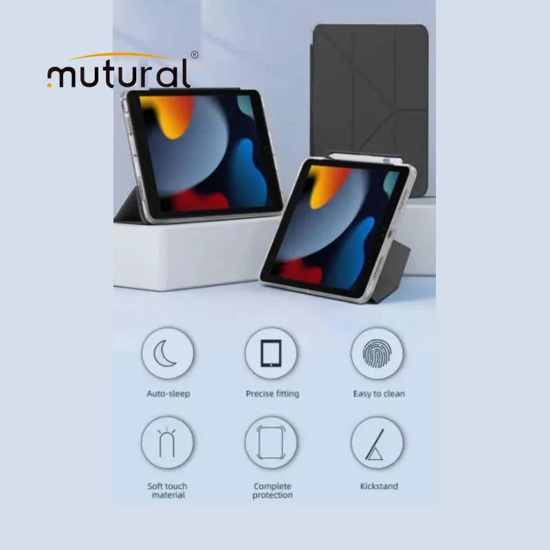 Mutural Qingya Series Folio Case for iPad M3 & M2 Air 11"/M2 Pro 11"/Air 4/Air 5