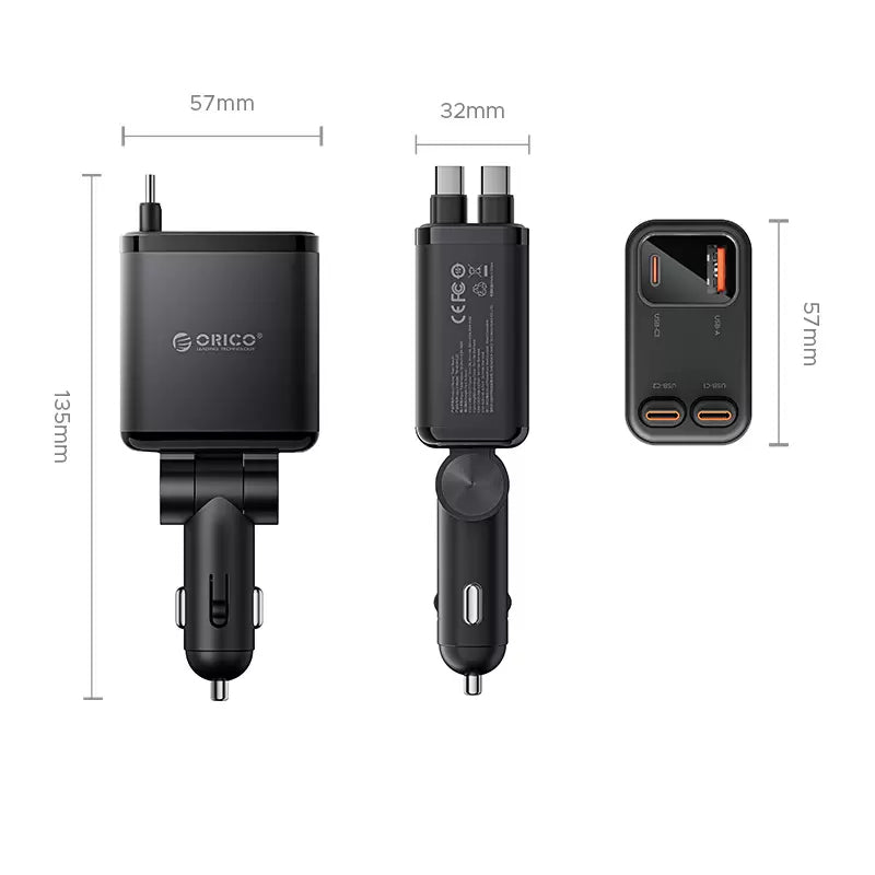 Orico 45W Dual Reach Car Charger