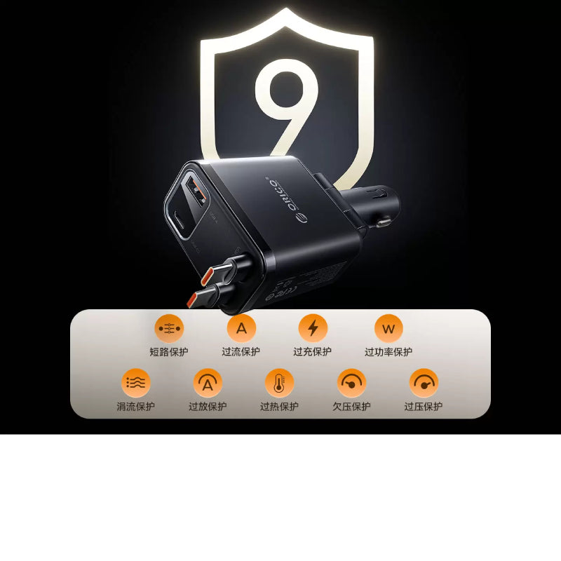 Orico 45W Dual Reach Car Charger