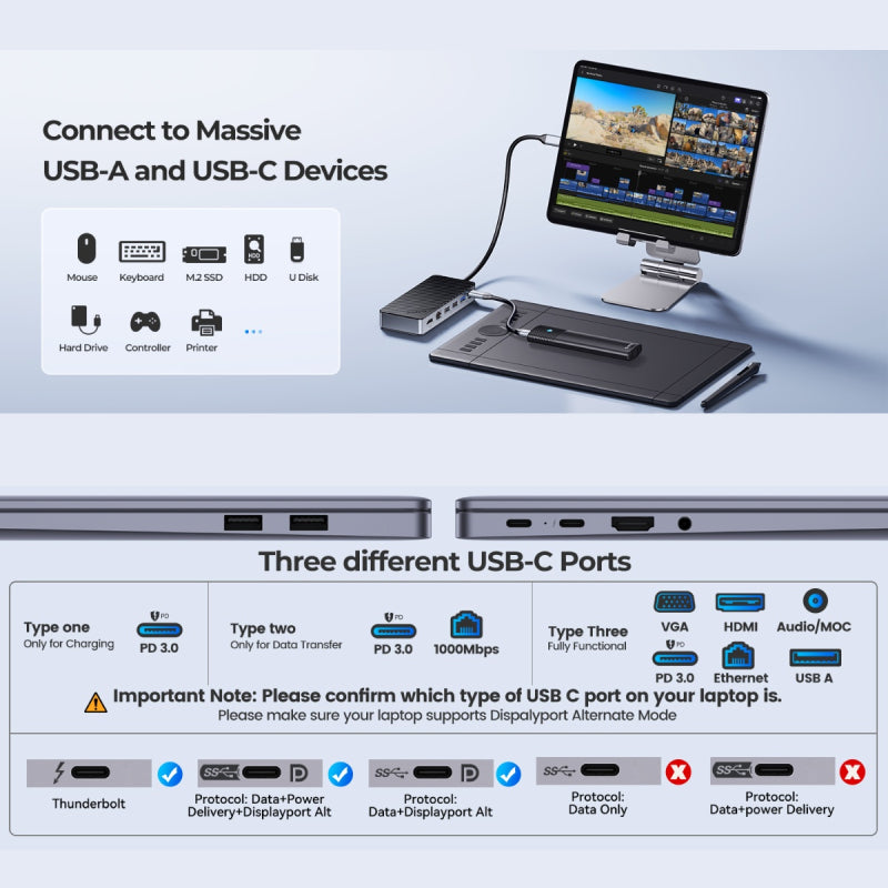 Orico Docking Station with M.2 SSD Enclosure