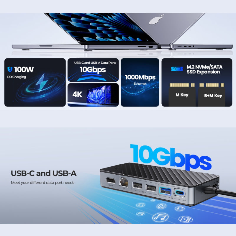 Orico Docking Station with M.2 SSD Enclosure