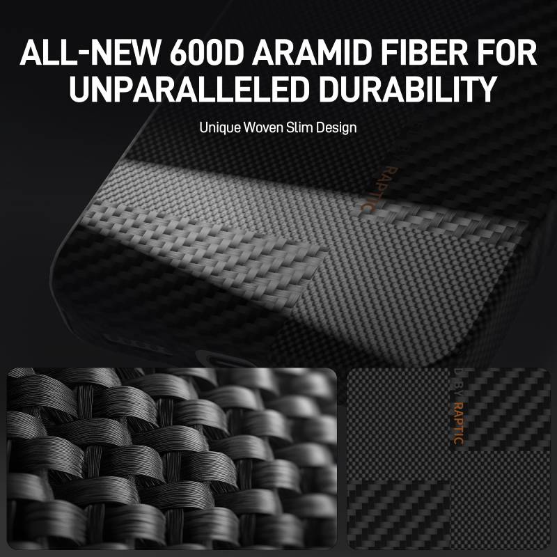 Raptic Aramid Fibre Croxx Mondrian MagSafe for iPhone 16 Series - XtraSure | Apple Authorized Reseller in Myanmar