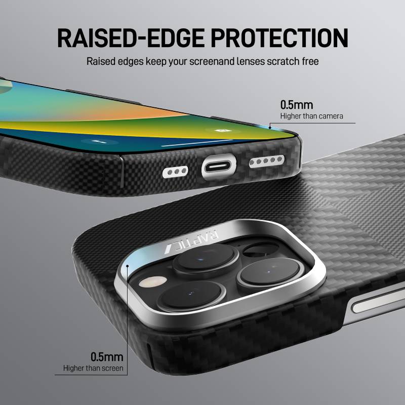 Raptic Aramid Fibre Croxx Mondrian MagSafe for iPhone 16 Series - XtraSure | Apple Authorized Reseller in Myanmar