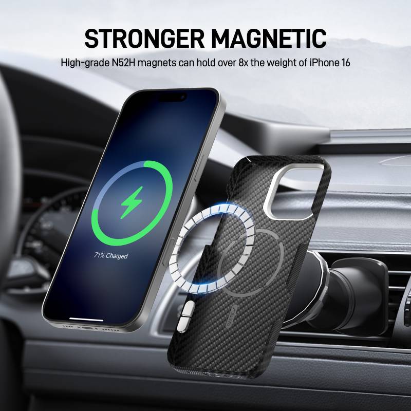 Raptic Aramid Fibre Croxx Mondrian MagSafe for iPhone 16 Series - XtraSure | Apple Authorized Reseller in Myanmar