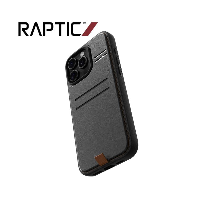 Raptic Slim Wallet Kickstand for iPhone 16 Series - XtraSure | Apple Authorized Reseller in Myanmar