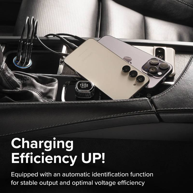 Ringke 3Ports Car Fast Charger - XtraSure | Apple Authorized Reseller in Myanmar
