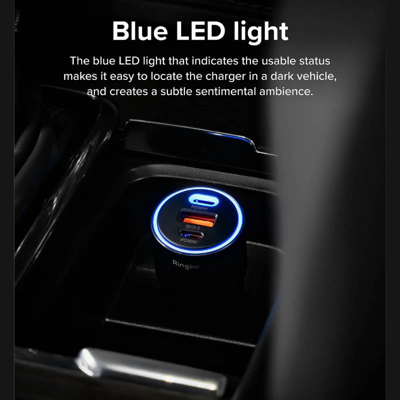 Ringke 3Ports Car Fast Charger - XtraSure | Apple Authorized Reseller in Myanmar