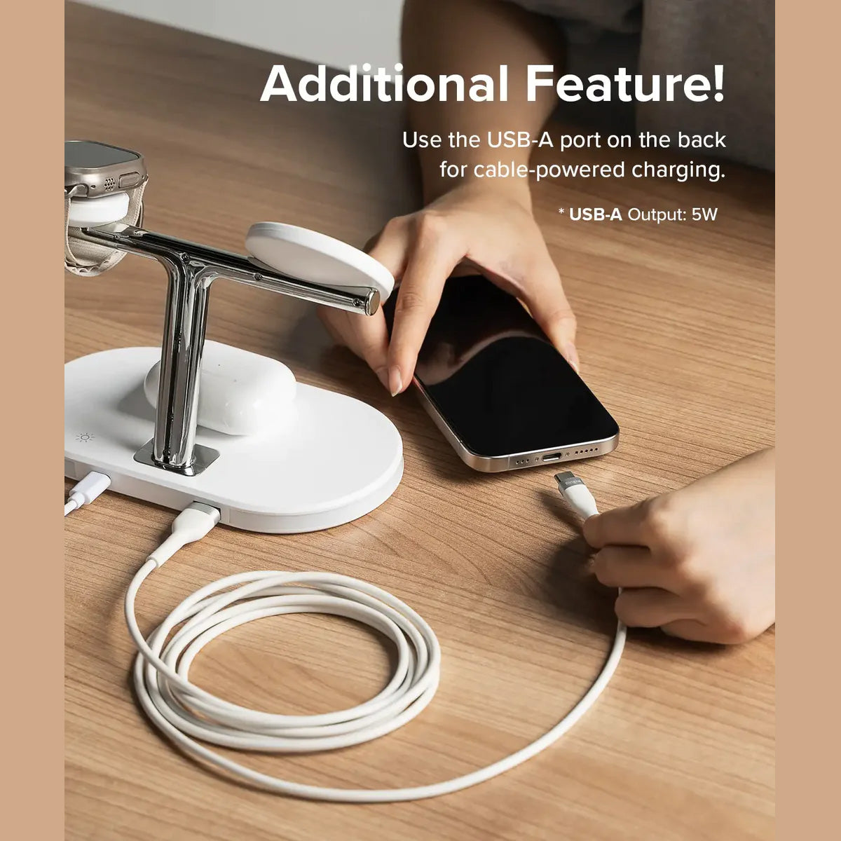 Ringke 3 in 1 Magnetic Wireless Charging Stand - XtraSure | Apple Authorized Reseller in Myanmar