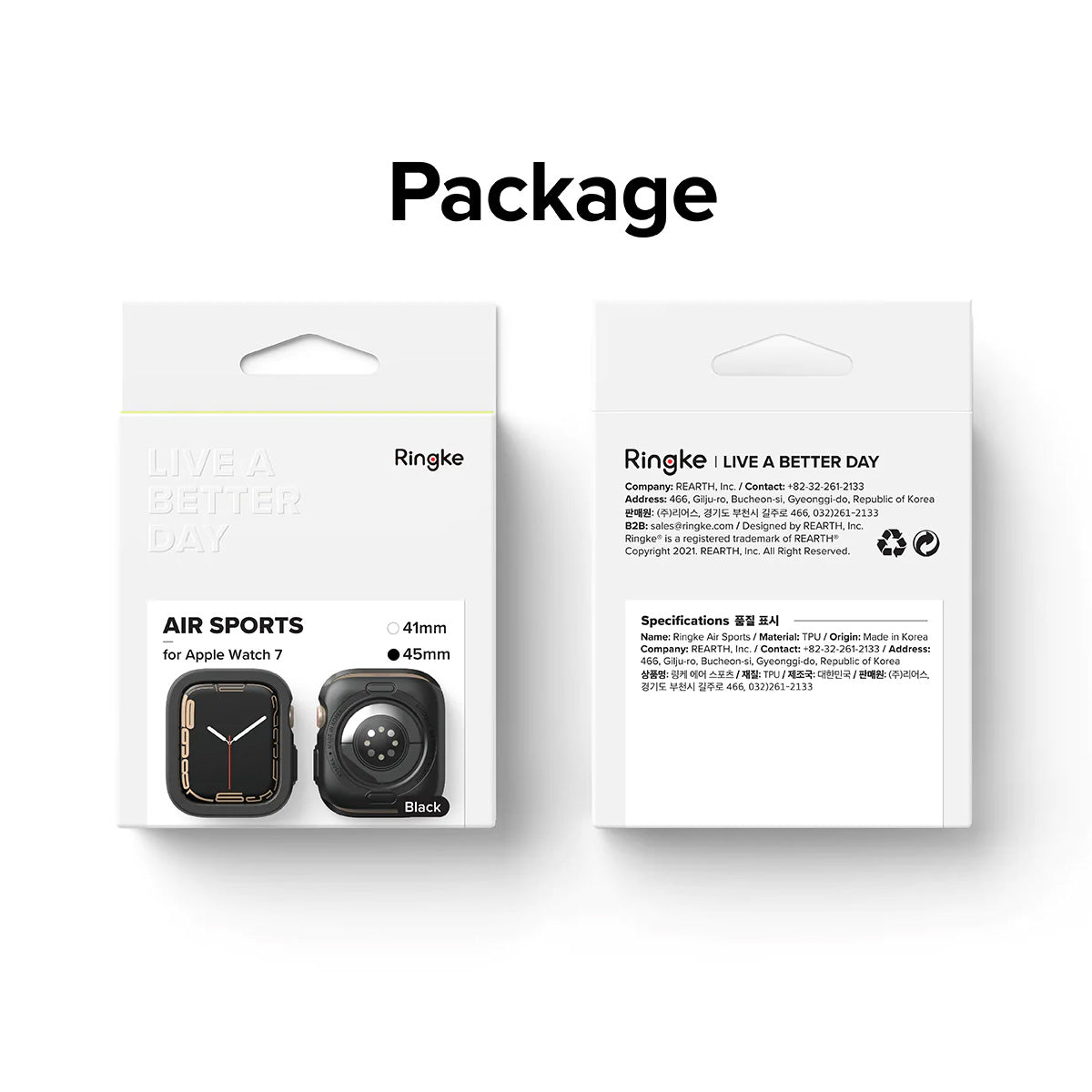 Ringke Air Sports Case for Apple Watch (45mm) - XtraSure | Apple Authorized Reseller in Myanmar