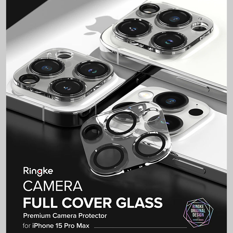 Ringke Camera Protector Glass for iPhone 15 Pro/Pro Max – 2 Packs (Clear)