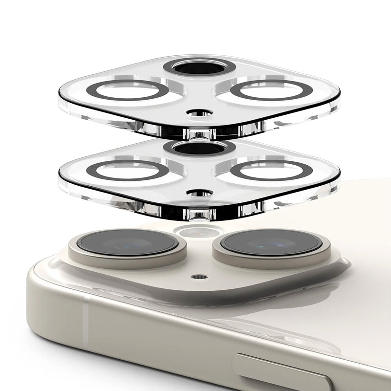 Ringke Camera Protector Glass for iPhone 15/Plus – 2 Packs (Clear) - XtraSure | Apple Authorized Reseller in Myanmar