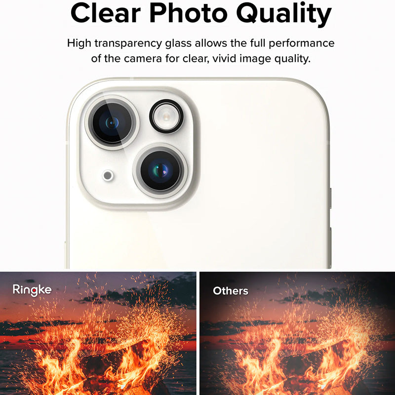 Ringke Camera Protector Glass for iPhone 15/Plus – 2 Packs (Clear) - XtraSure | Apple Authorized Reseller in Myanmar