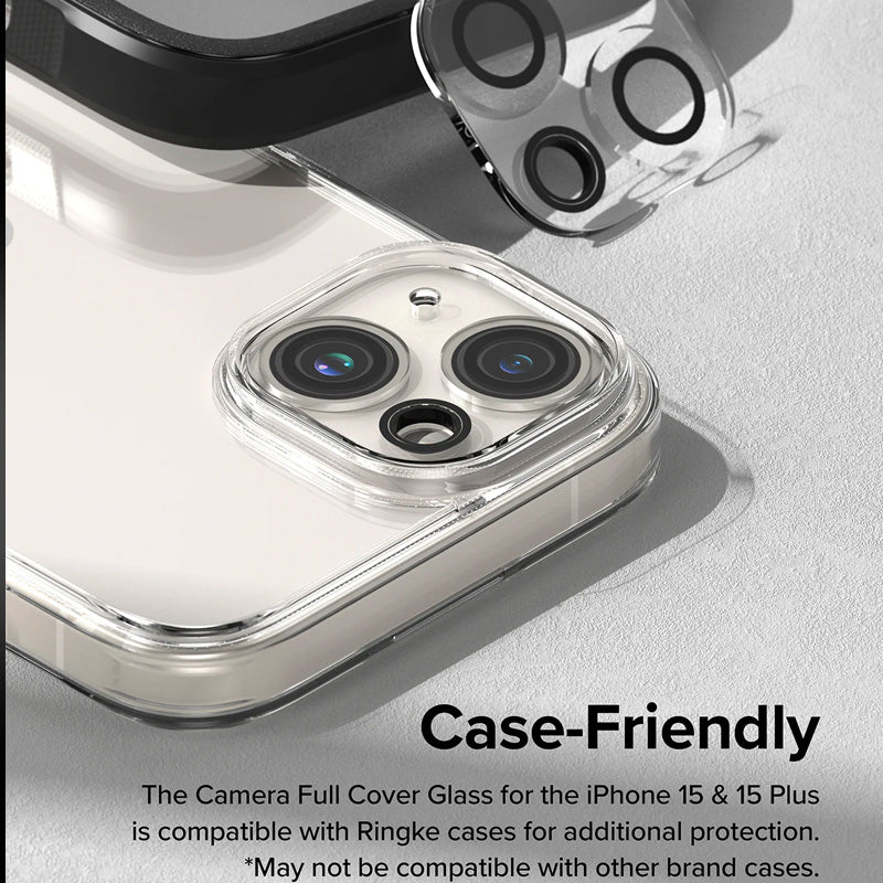 Ringke Camera Protector Glass for iPhone 15/Plus – 2 Packs (Clear) - XtraSure | Apple Authorized Reseller in Myanmar