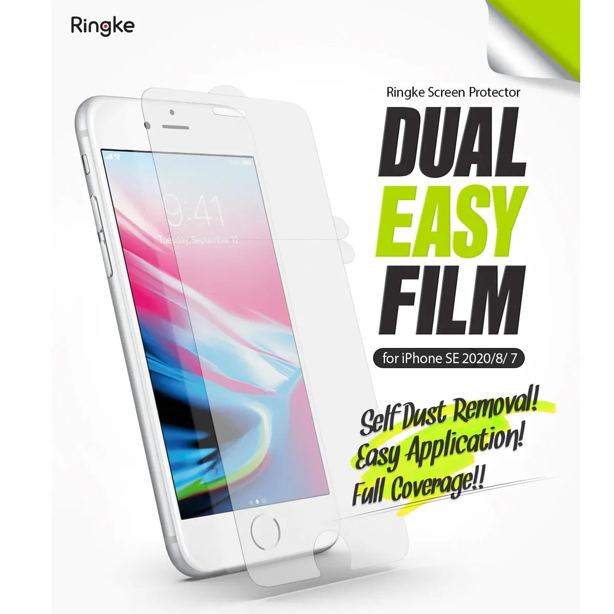 Ringke Dual Easy Film Screen Protector for iPhone SE 2020/2022 - XtraSure | Apple Authorized Reseller in Myanmar