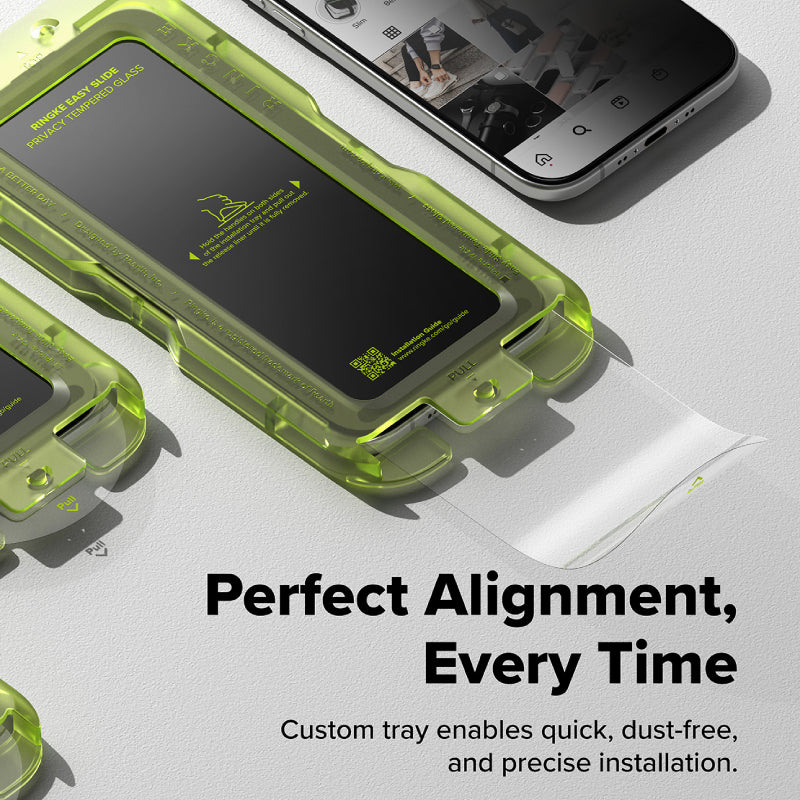 Ringke Easy Slide Privacy Tempered Glass for iPhone 17 Series