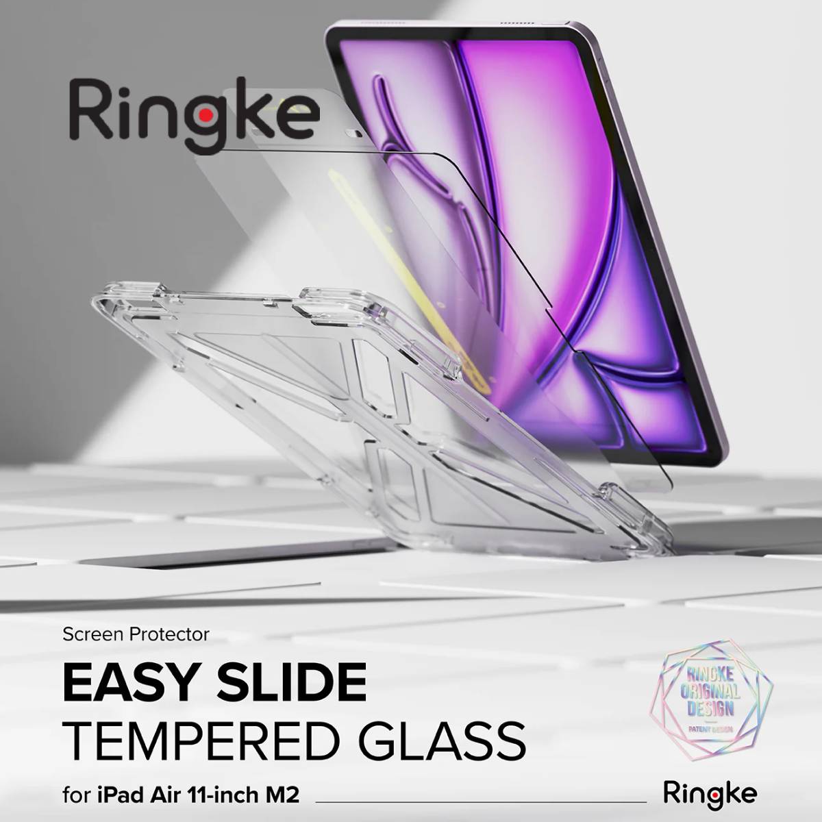 Ringke Easy Slide Tempered Glass for M3/M2 iPad Air 11" - XtraSure | Apple Authorized Reseller in Myanmar