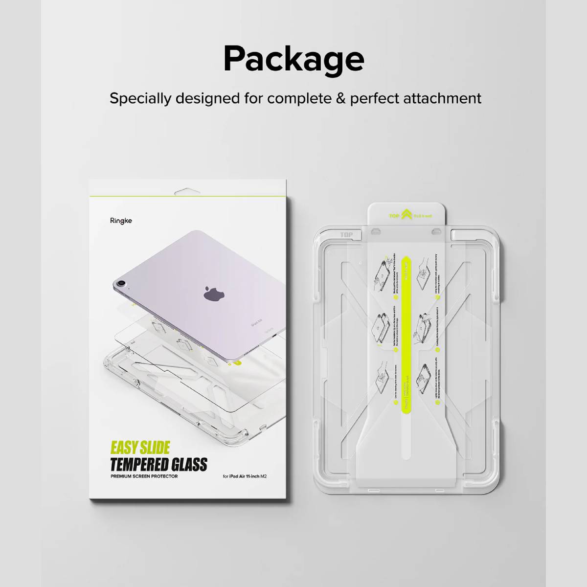 Ringke Easy Slide Tempered Glass for M3/M2 iPad Air 11" - XtraSure | Apple Authorized Reseller in Myanmar