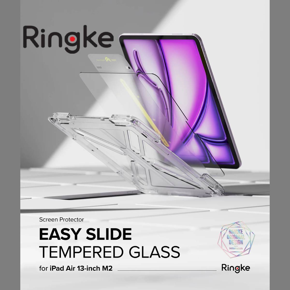Ringke Easy Slide Tempered Glass for M3/M2 iPad Air 13" - XtraSure | Apple Authorized Reseller in Myanmar