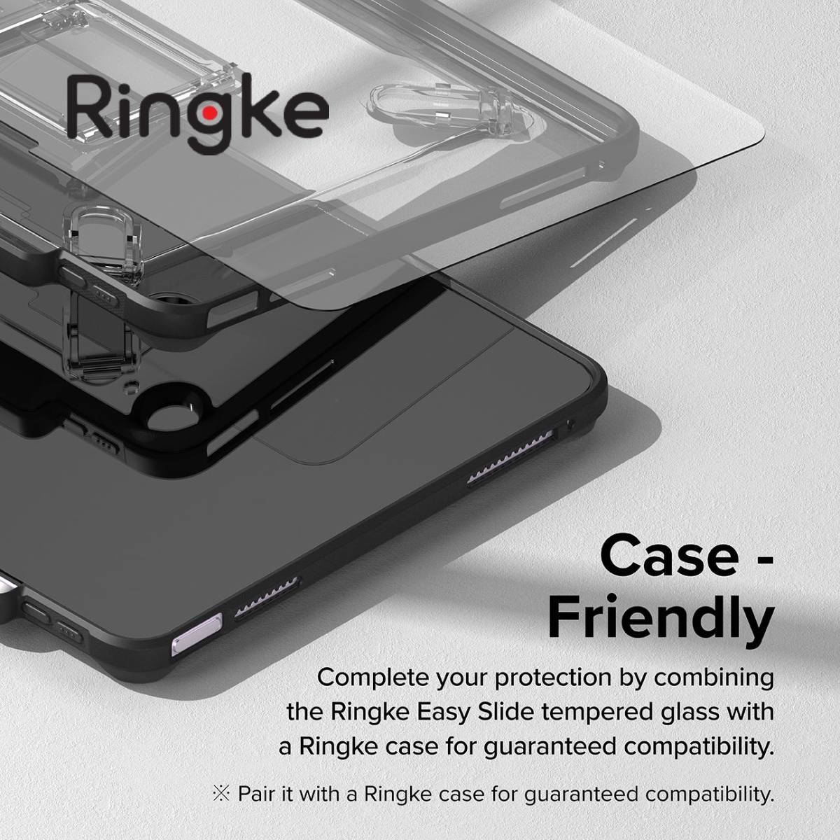 Ringke Easy Slide Tempered Glass for M3/M2 iPad Air 13" - XtraSure | Apple Authorized Reseller in Myanmar