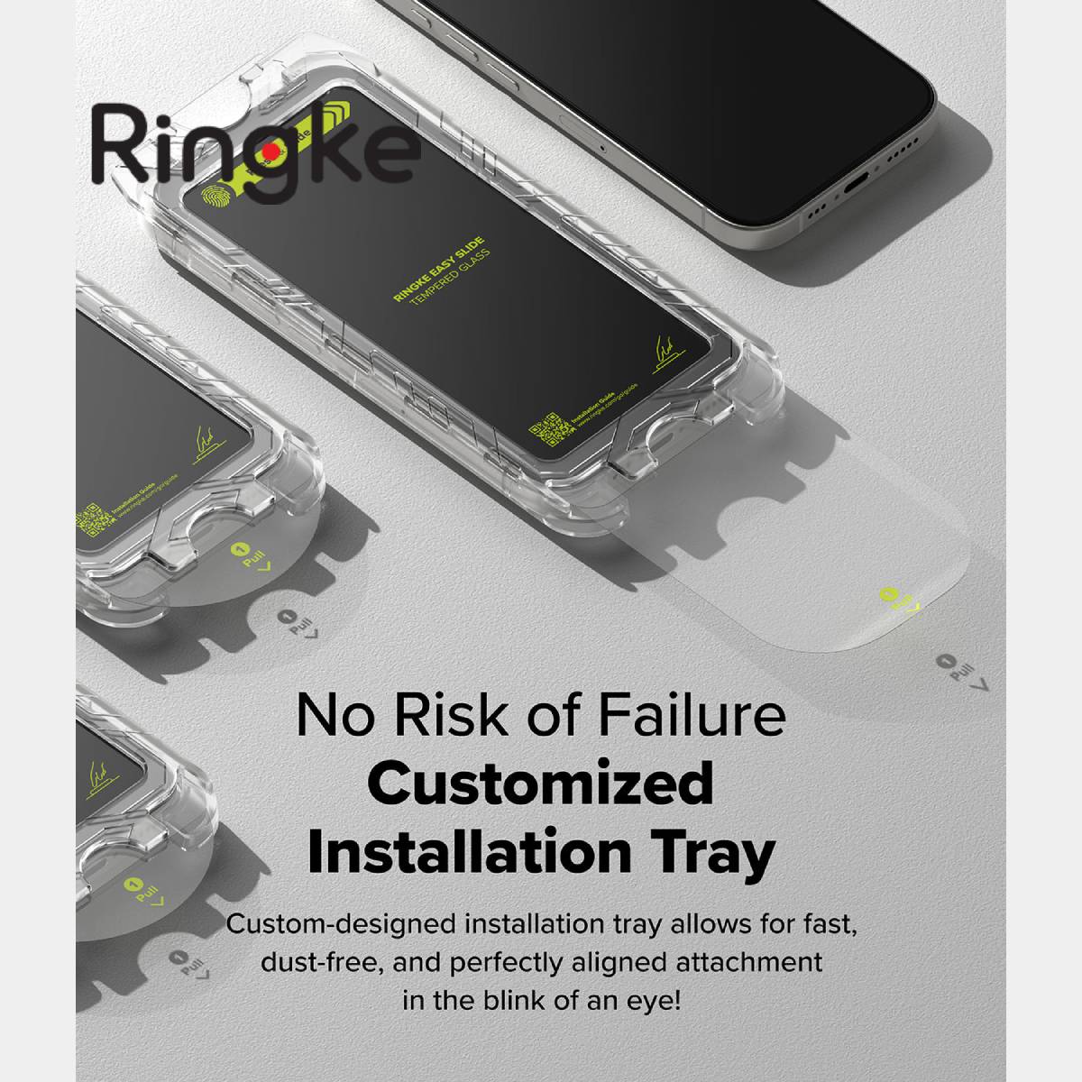 Ringke Easy Slide Tempered Glass for iPhone 16 Series - XtraSure | Apple Authorized Reseller in Myanmar