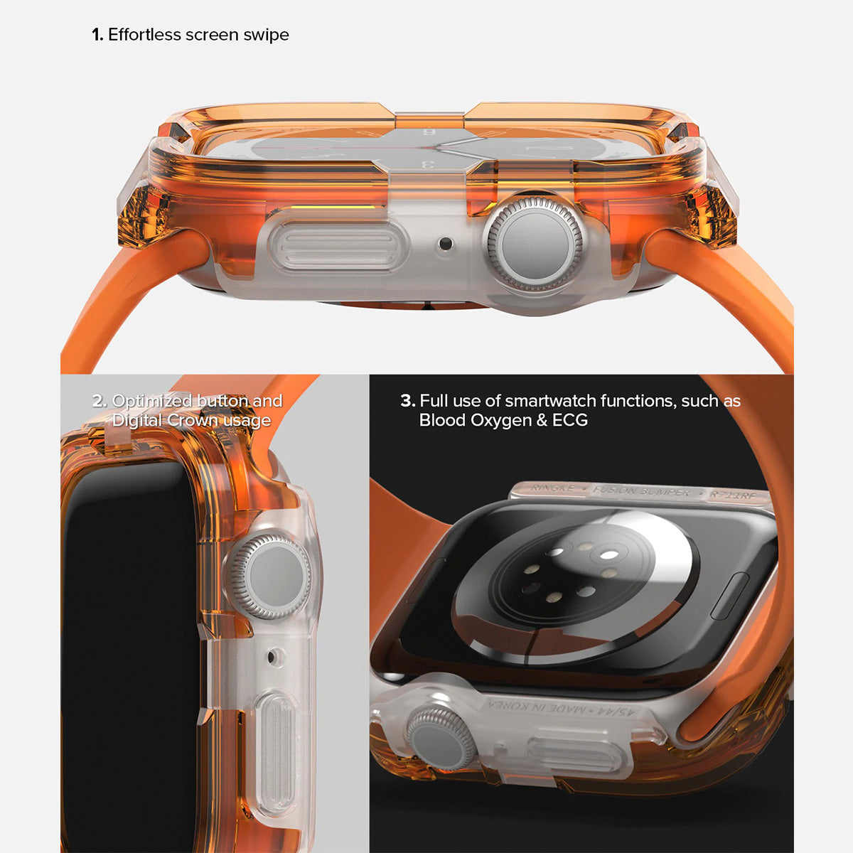 Ringke Fusion Bumper Case for Apple Watch – 45mm/44mm - XtraSure | Apple Authorized Reseller in Myanmar