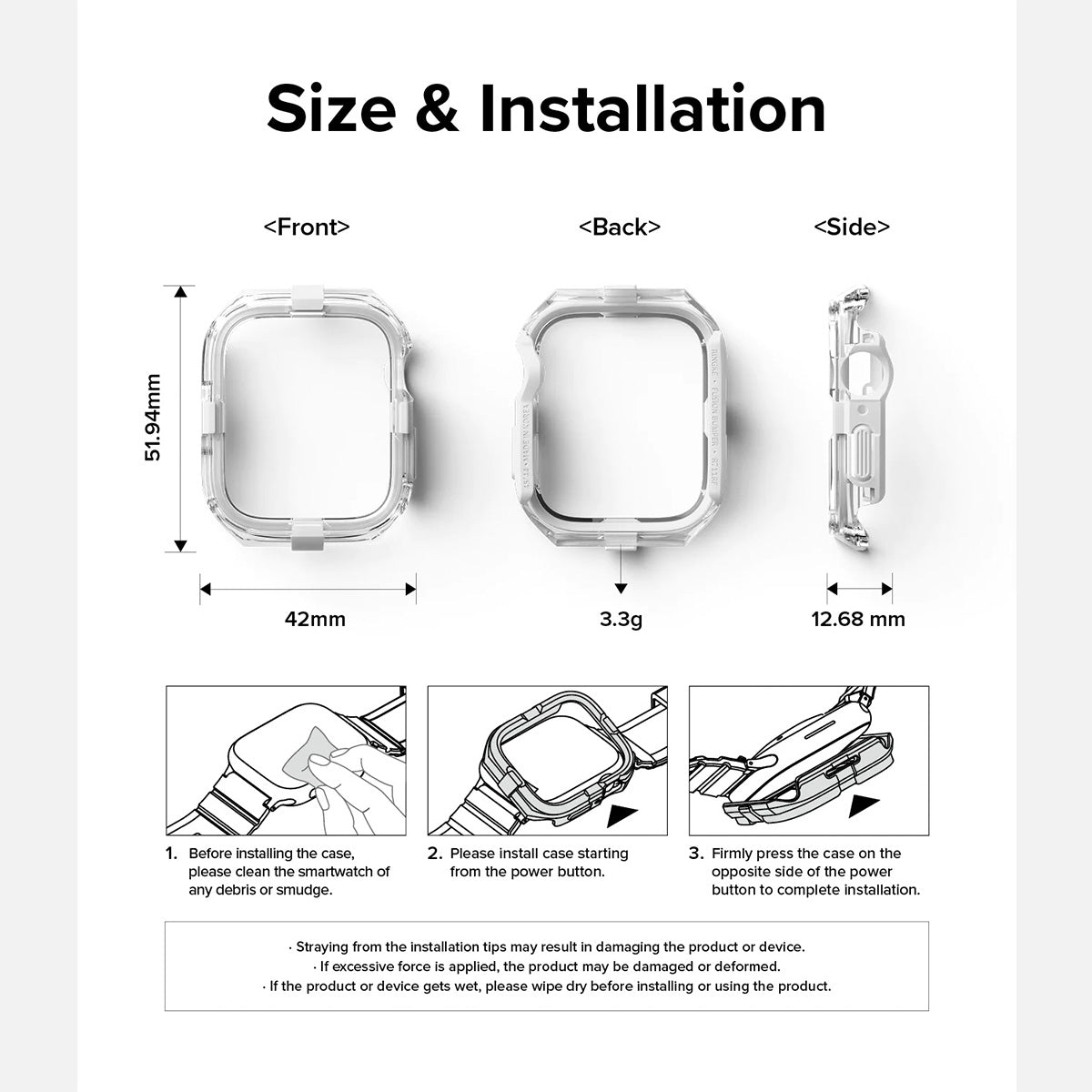 Ringke Fusion Bumper Case for Apple Watch – 45mm/44mm - XtraSure | Apple Authorized Reseller in Myanmar