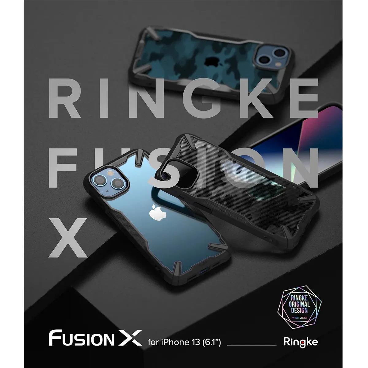 Ringke Fusion X Case for iPhone 13 Series (Black) - XtraSure | Apple Authorized Reseller in Myanmar