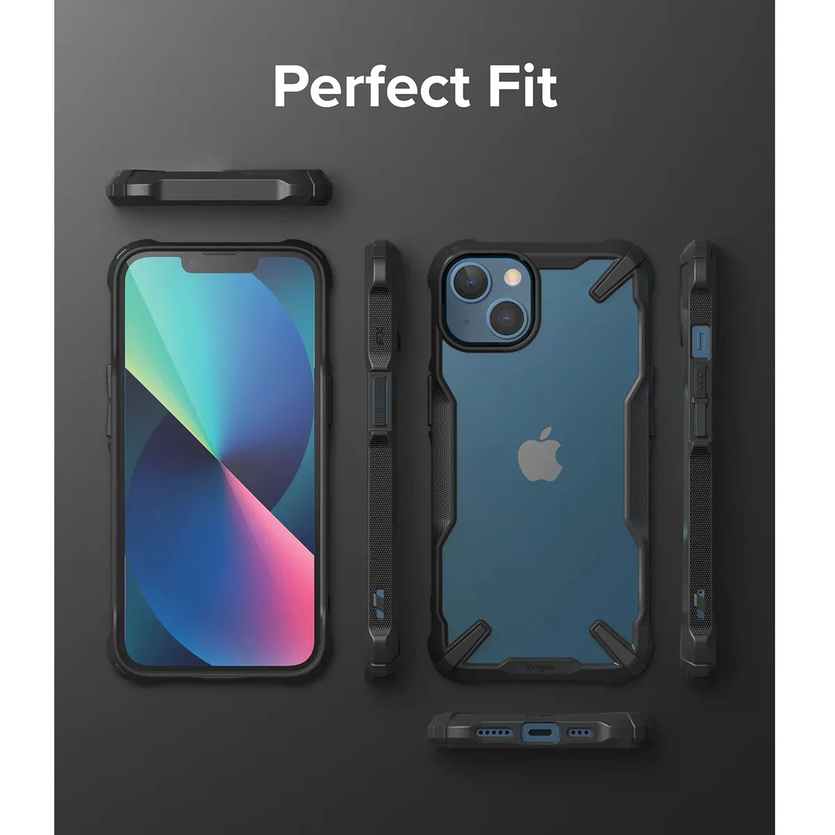 Ringke Fusion X Case for iPhone 13 Series (Black) - XtraSure | Apple Authorized Reseller in Myanmar