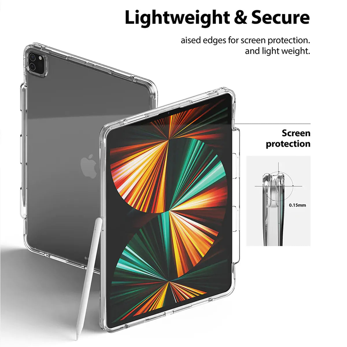 Ringke Fusion + Clear Case for iPad Pro 12.9″ - XtraSure | Apple Authorized Reseller in Myanmar