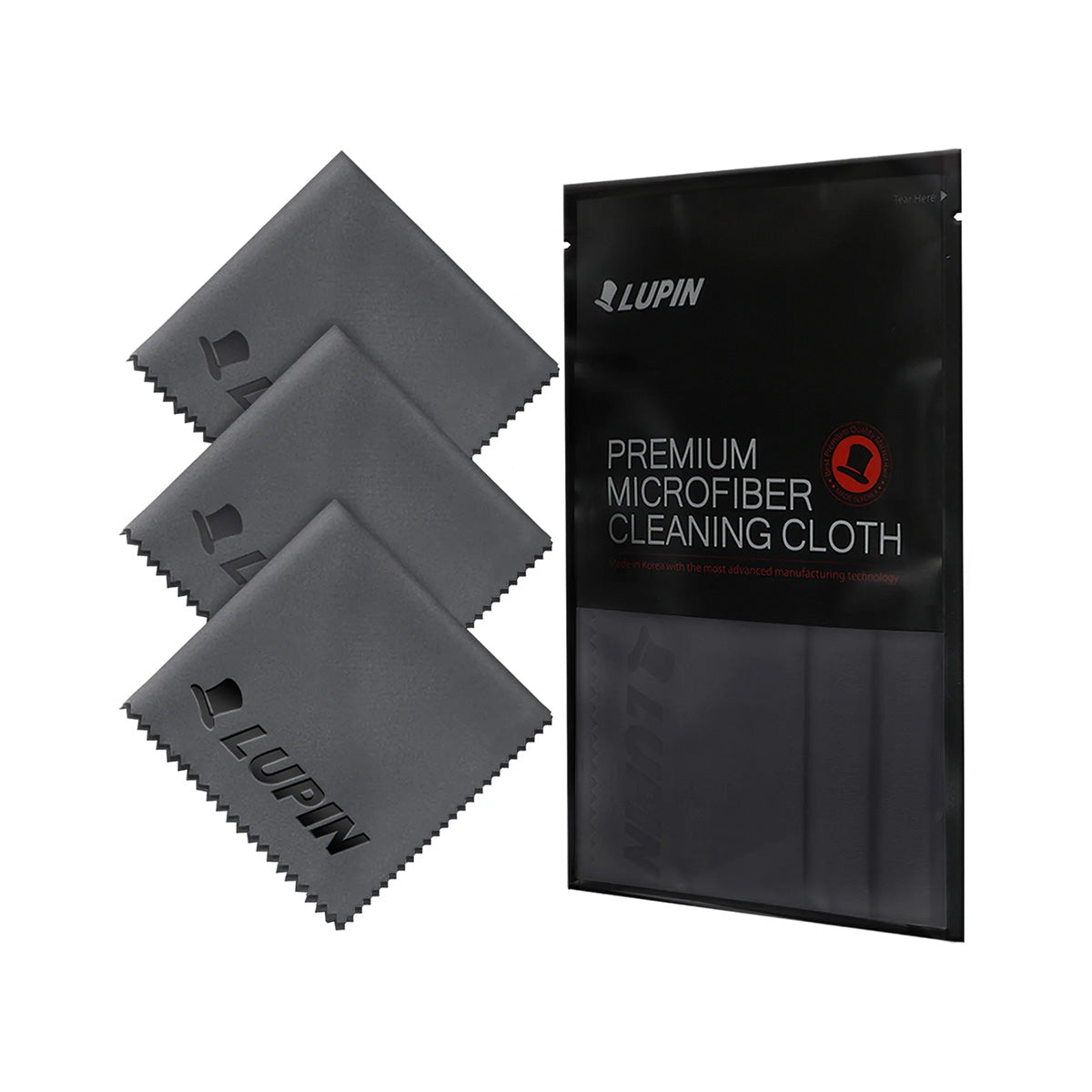 Ringke Lupin Premium Microfiber Cloth (Small-3pk) Gray - XtraSure | Apple Authorized Reseller in Myanmar