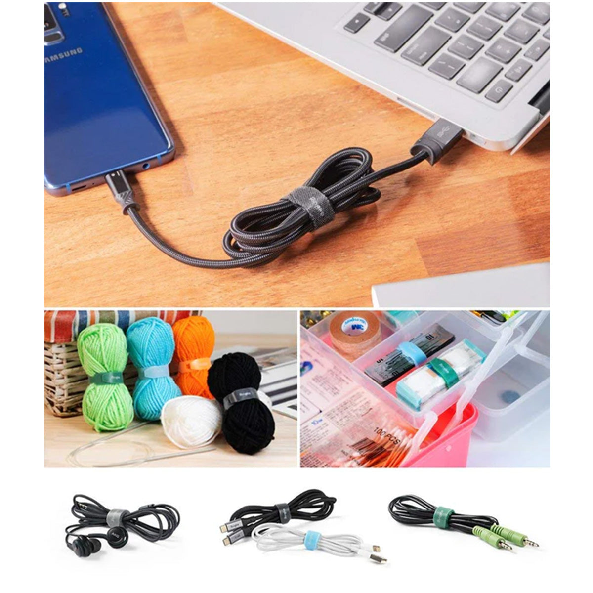 Ringke Magic Cable Tie Bundle (30pcs) - XtraSure | Apple Authorized Reseller in Myanmar