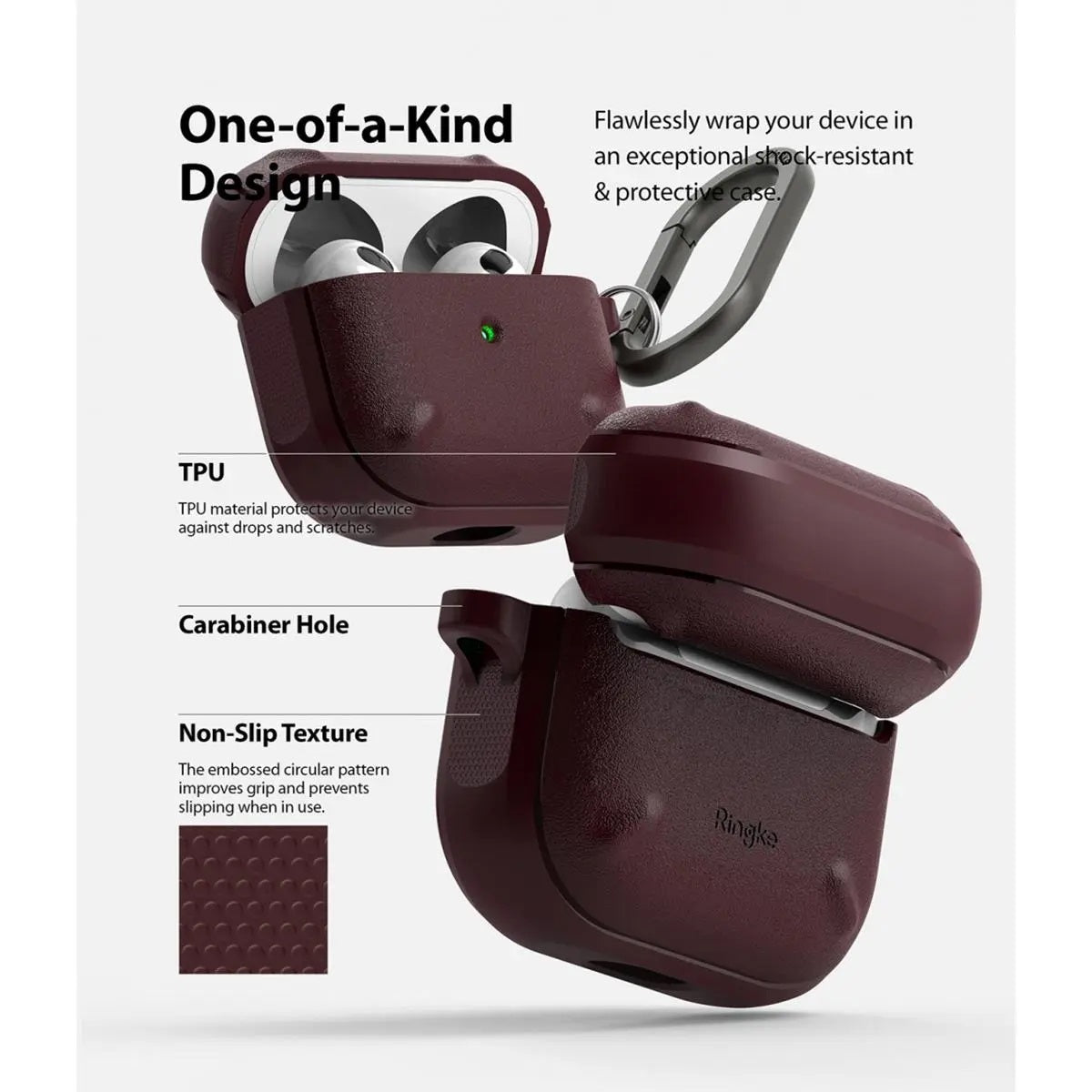 Ringke Onyx Case For AirPods 3 - XtraSure | Apple Authorized Reseller in Myanmar