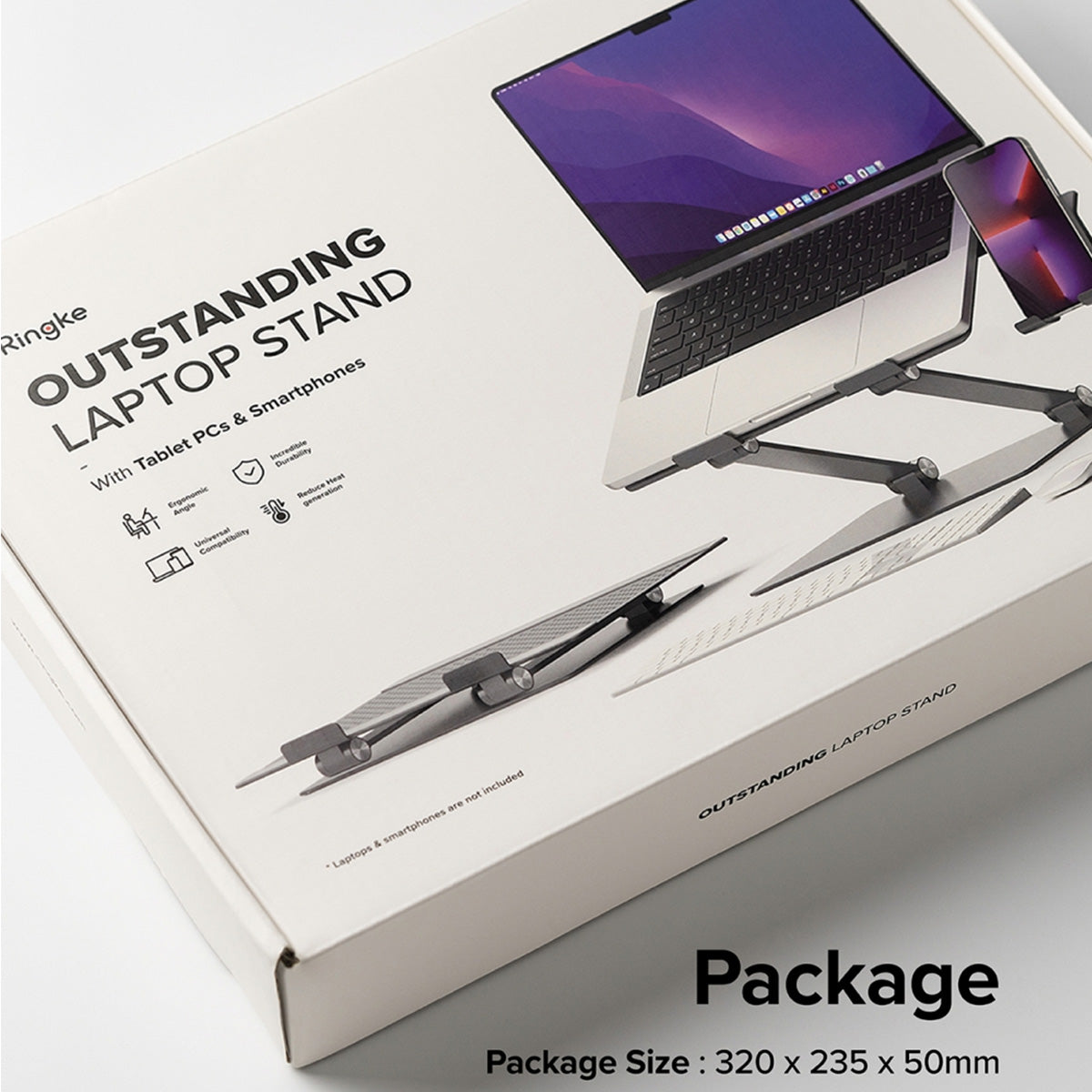 Ringke Outstanding Laptop Stand - XtraSure | Apple Authorized Reseller in Myanmar