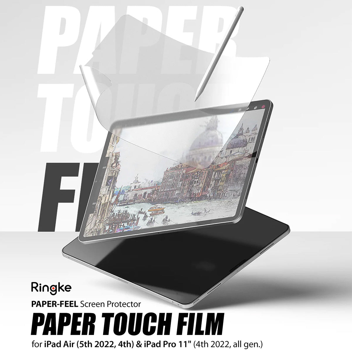 Ringke Paperlike Screen Protector for iPad Air 5th/ 4th/ 10.9″ - XtraSure | Apple Authorized Reseller in Myanmar