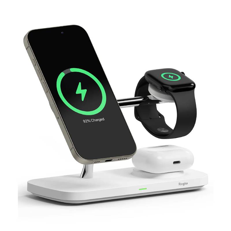 Ringke Qi2 3-in-1 Magnetic Wireless Charging Stand - XtraSure | Apple Authorized Reseller in Myanmar